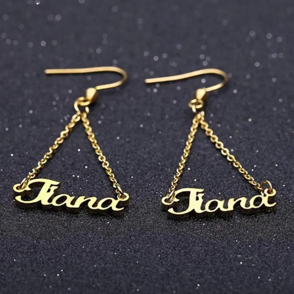 

Custom Name Rose Gold Earrings DIY Handmade Custom Hypoallergenic
