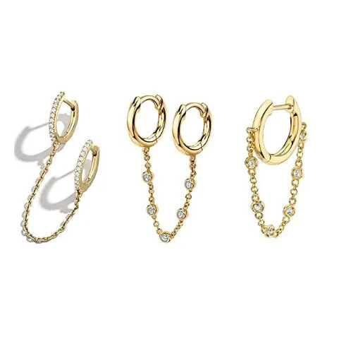 

Earrings Wrapped Earrings Exquisite Simple Chain Cuff Earrings for Women