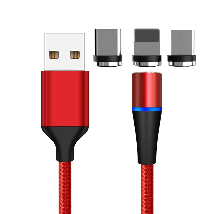 

In stock 3.3ft 3A Magnetic USB Cable Support QC 3.0 Fast Charging Data Transfer Magnetic USB Charging Cable