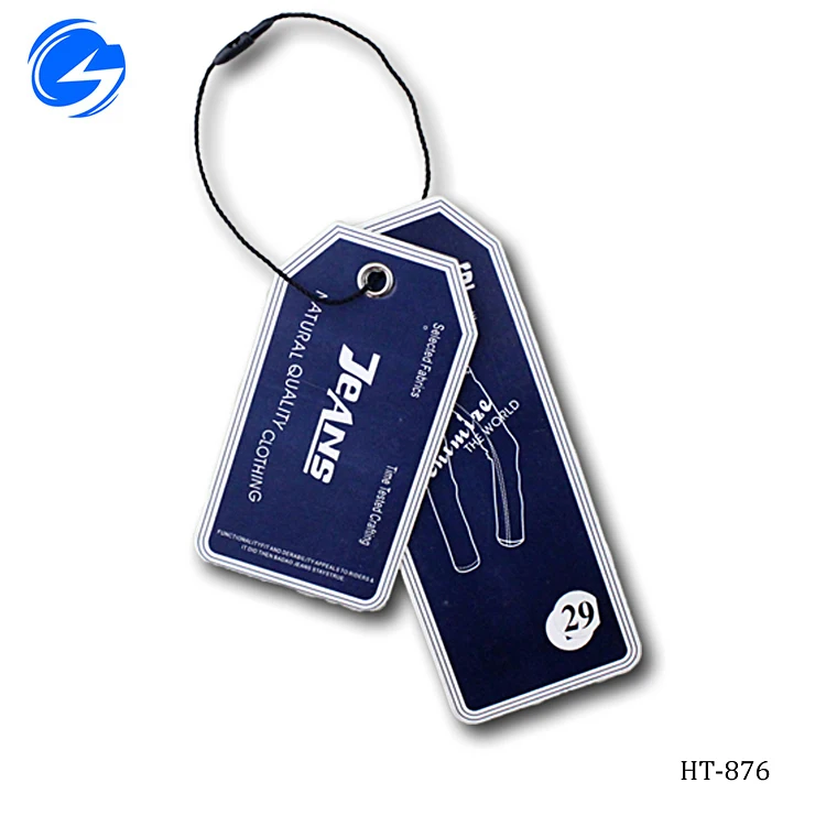 
T shirt custom logo colorful paper decal printing string garment hang tag string paper hang tag clothing hang tag 