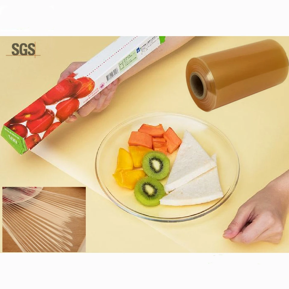 Customized Transparent PVC Cling Film Stretch Food Packing Plastic Film