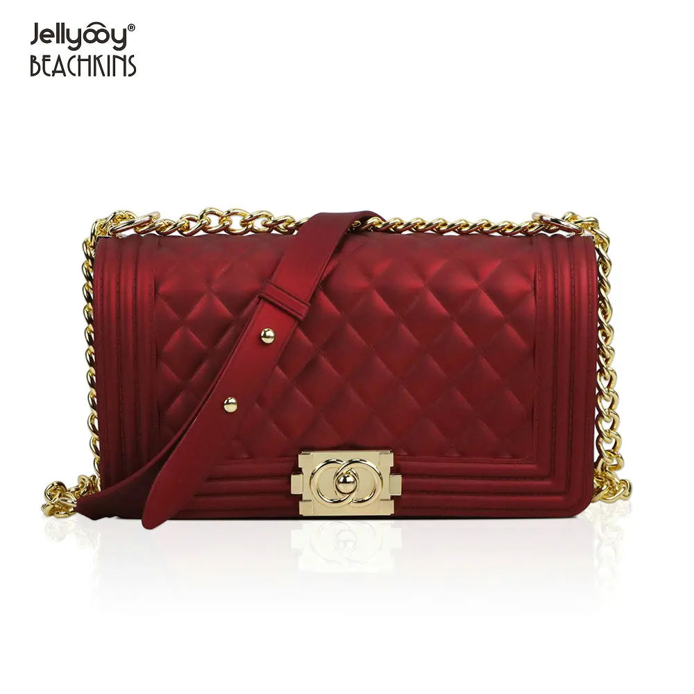 

Jellyooy BEACHKINS PVC Jelly Bag Matte Solid Color Large Purse Bags Women Handbags Fashion Candy Color Jelly Hand Bag, 20 colors, accept make new colors.