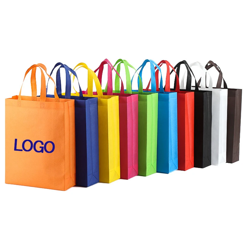 

Wholesale Eco-Friendly Laminated Non Woven Tote Bag Degradable Folding Non Woven Shopping Bag with logo printing in stock, Customized