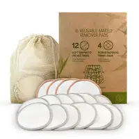 

Bamboo Cotton Face Clear Soft Make Up Remover Pads Washable Zero Waste