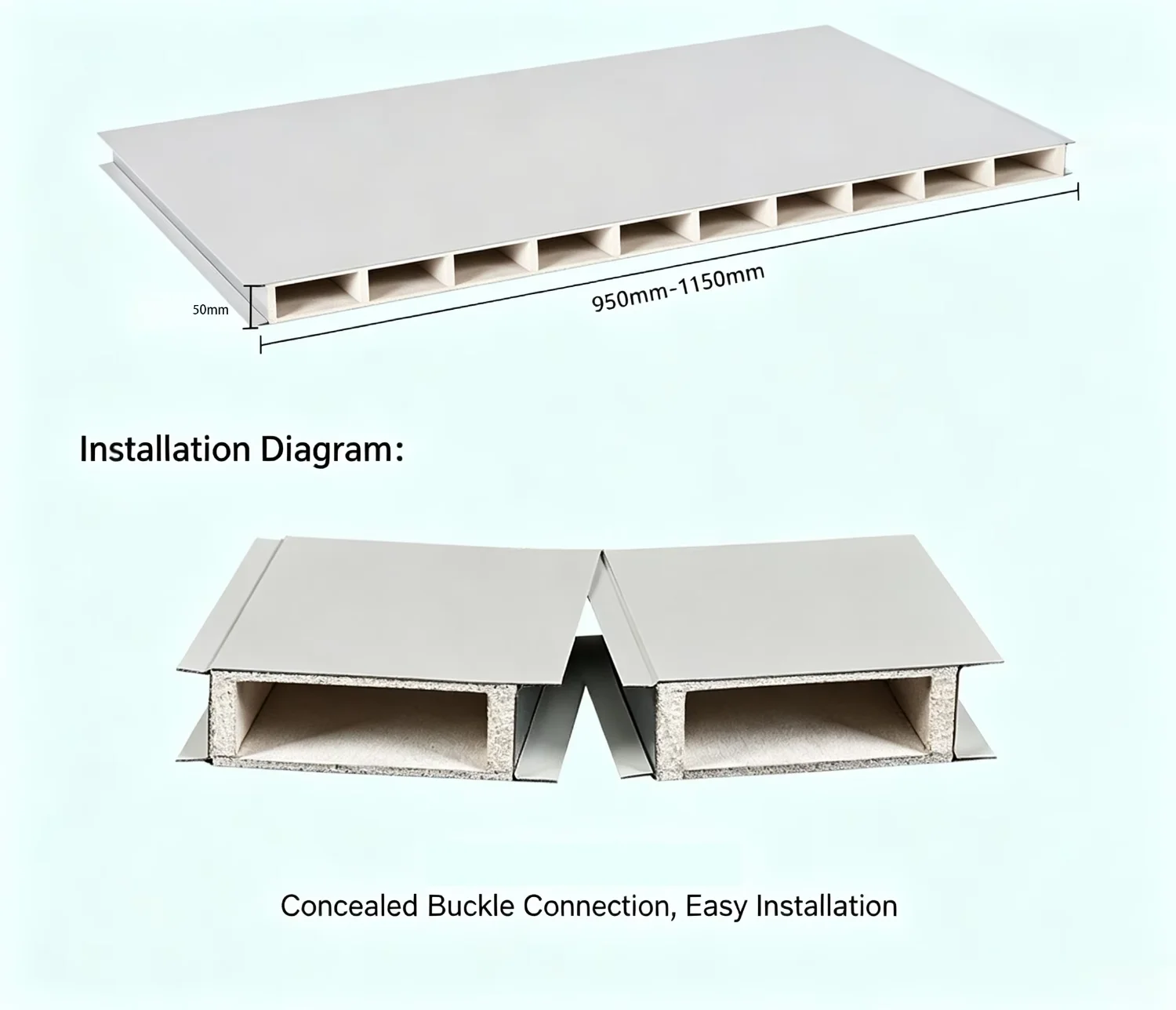 Floor Roof Building Panel, Waterproof, MGO - detail 6