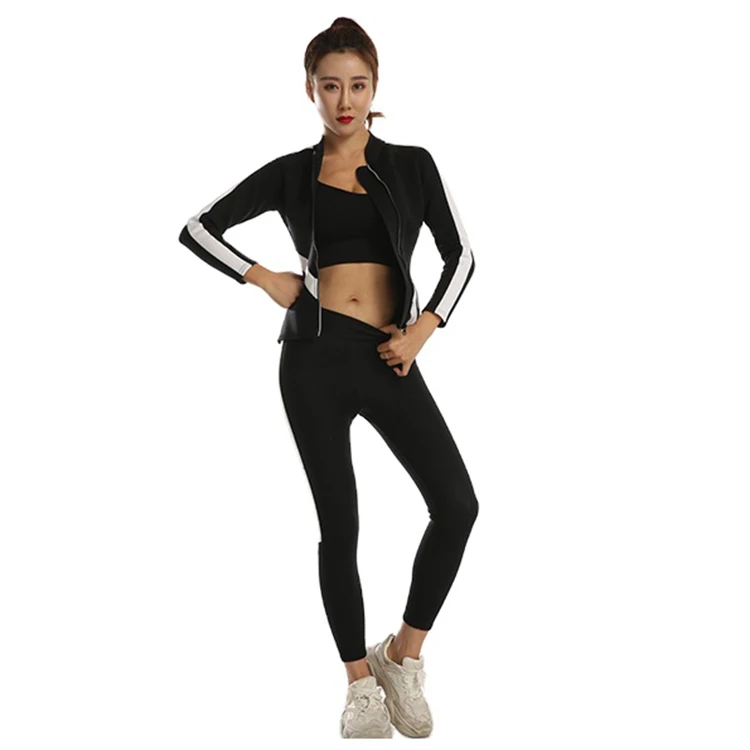 

Sublimation Bodysuit Stretchy Sauna Suit Slimming Wear Body Shaper Short Sweat Pants Slim Body Shaper Suit For Women, Black