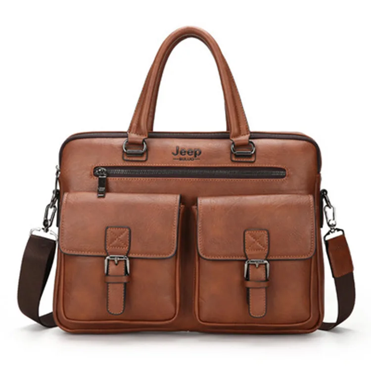 

Wholesale Business Laptop Briefcase Bag Pu Leather Laptop Briefcase For Men Maletin, 3 colors