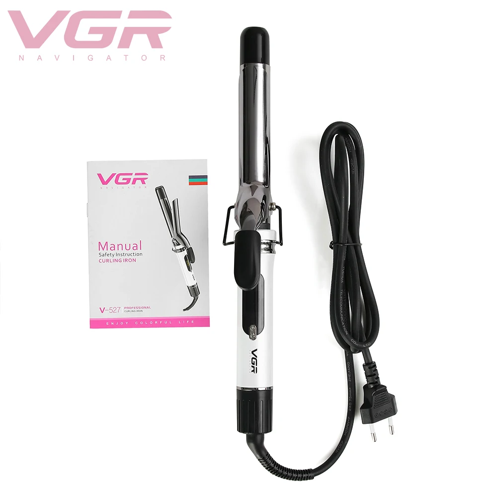 

VGR Professional manufacturer ceramic curling iron Novel hair curler titanium Women hair curling iron, Customized