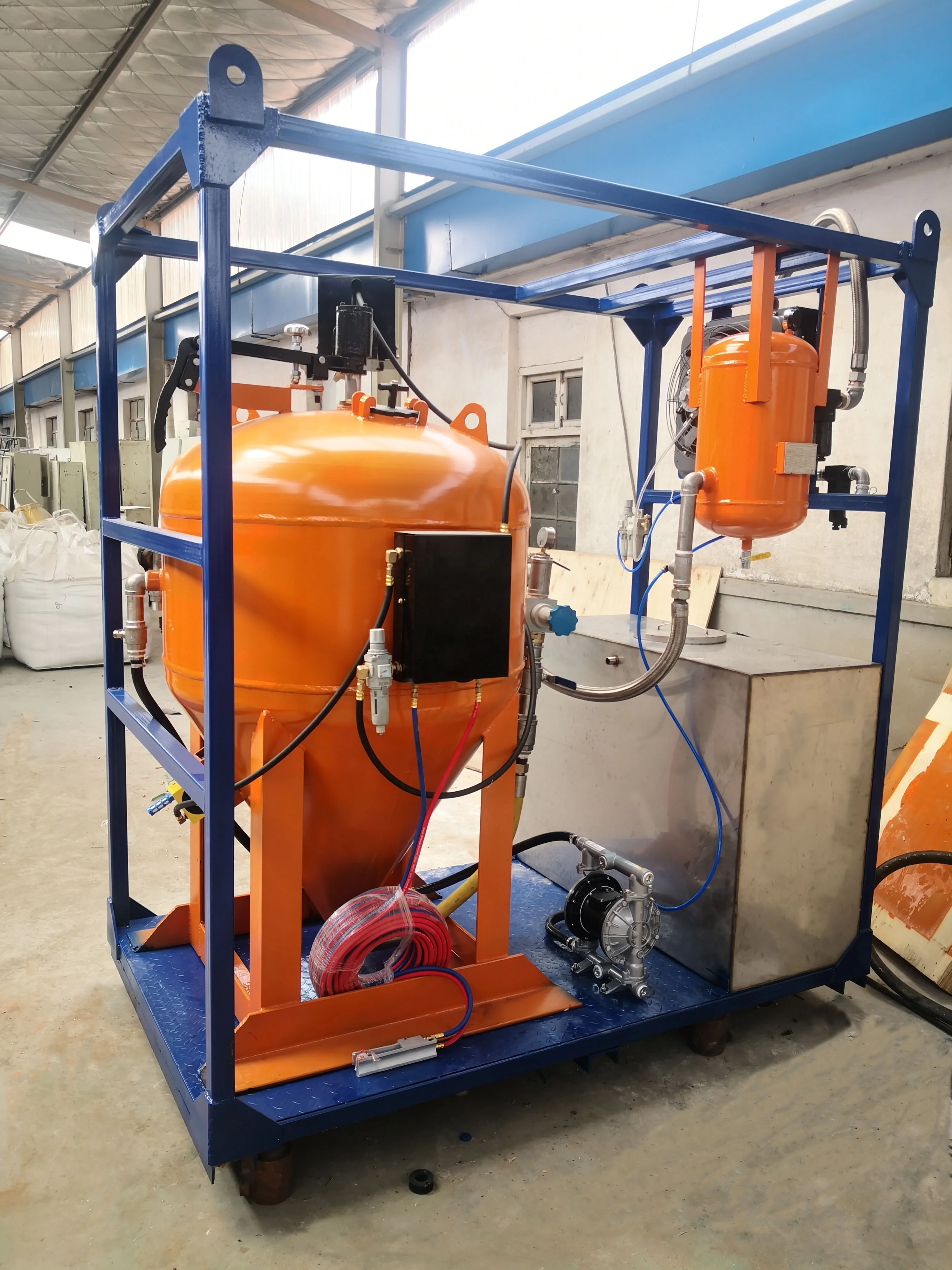 Dustless Wet Abrasive Blaster Machine Equipment Wet Type Rust Remover