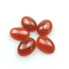 Wholesale Loose Oval Flat Back Cabochon Cut Ruby Red Agate Stone for rings decoration