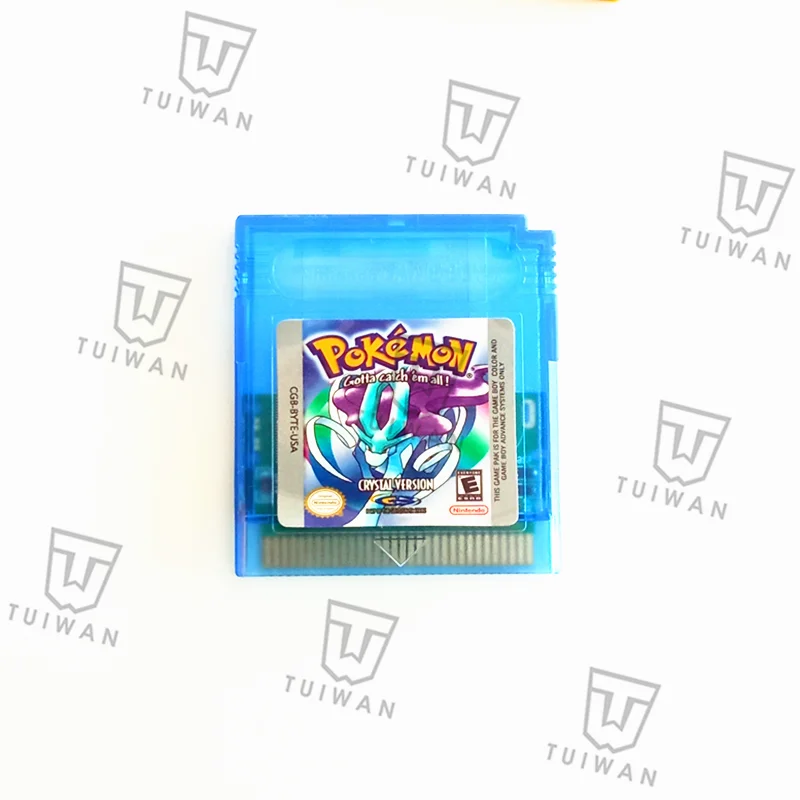

2020 Cartridge only video games pok mon red blue green gold sliver crystal yellow for gbc, Picture shows