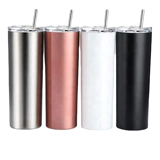 

USA Warehouse stocked white 20 oz straight sublimation blanks stainless steel tumblers