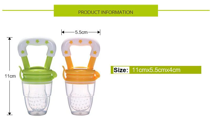 2019 Hot Seller Silicone Fresh Fruit Milk Nibbler Feeding Safe Kids Supplies Nipple Teat Pacifier Bottles