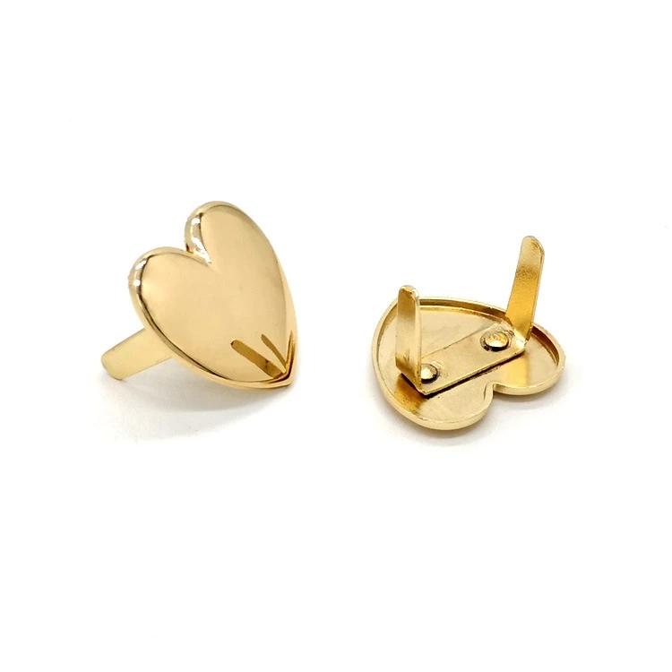 

Decoration Metal Light Gold Handbag Garment Label Love Heart Shape Bag Labels Tag, Optional