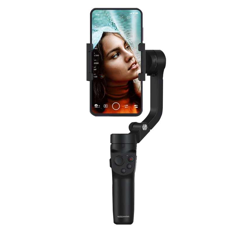 

50% Discount Ai Beautify Editing App Camera Gimbal 3-Axis Handheld Smartphone Gimbal Stabilizer For Phone Camera, Black color