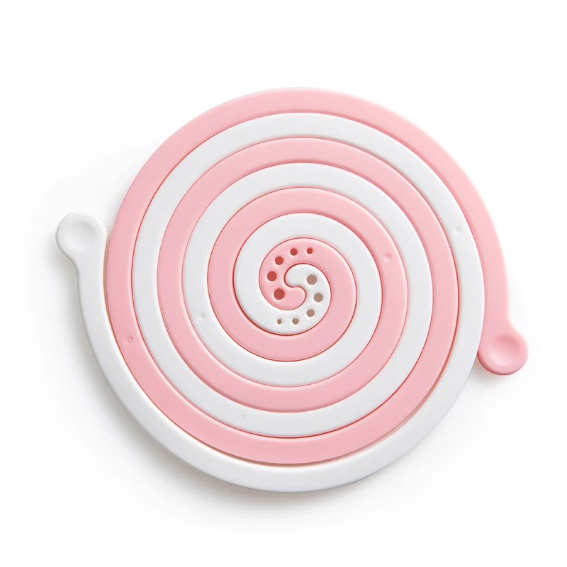 

PVC Table Cup and Kitchen Pan Heat Insulation Mat, Blue, green and pink