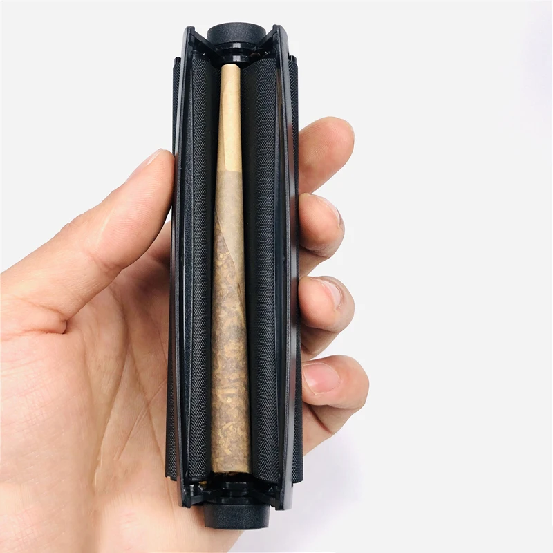 

110mm Portable Cigarette Rolling Machine Joint Cone Roller Manual Maker DIY Tool Plastic Manual Tobacco Smoking Rolling Papers, Random color