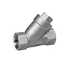 Stainless Steel 316 BSP NPT Female Thread Mesh 300 500 800 Filter Y Strainer 3/4"
