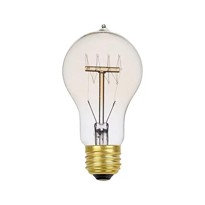 Amazon hot sale 60W A19 E27 Dimmable Tungsten Filament light Bulb with E26 Standard Base Edison bulb