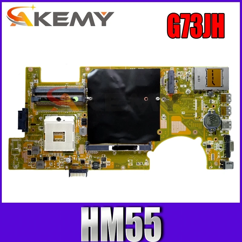 

G73JH 2 Slots DDR3 PGA 989For ASUS G73JH G73J G73 Motherboard 60-NY8MB1200 Laptop Mainboard REV: 2.0 HM55 Tested Free Shipping