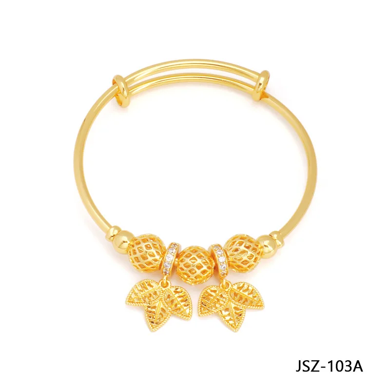 

Xunbei 2021 Wholesale Cute Leaf Butterfly Accessory Gold Bracelet Women