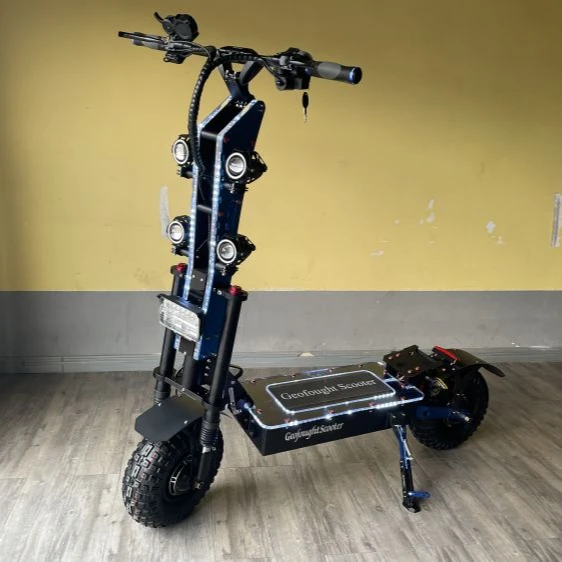 

120KM/H fast speed dual motor 14inch with big central screen cover lamp 72v 8000w 72v electric scooter.for adults