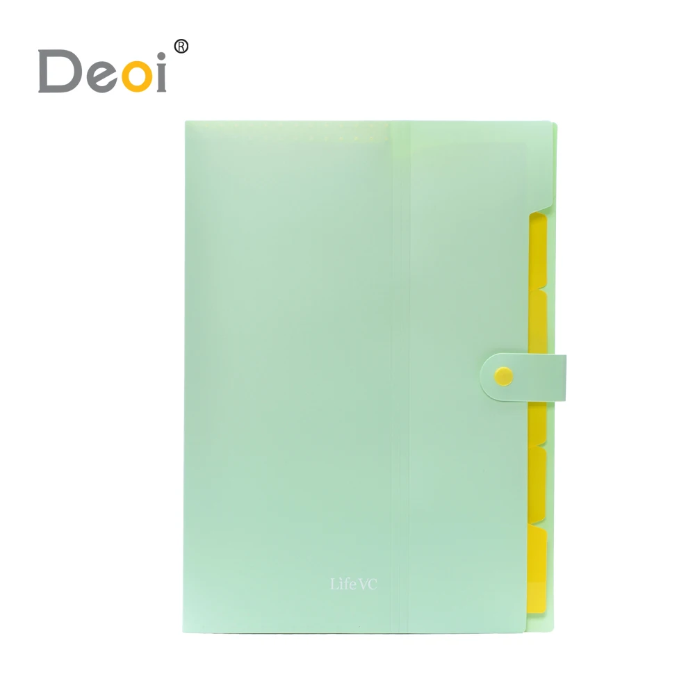 
Deoi A4 Size Expandable Documents File Folder Organizer 8 Pocket Snap Button Closure 
