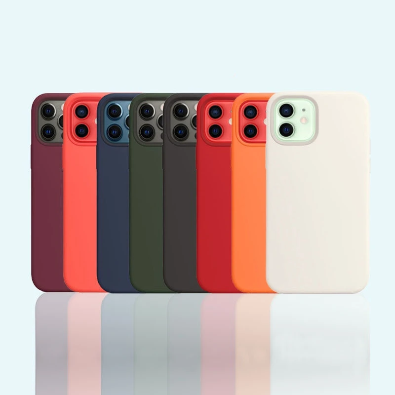 

new Liquid silicone cell phone case For iPhone 11 Pro Case Shockproof Soft For iPhone X XR 12 pro Max 6 7 8P smartPhone Case