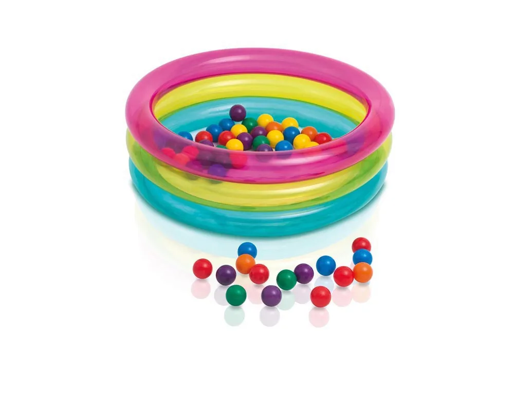 

Original Intex Toys 48674 CLASSIC 3-RING BABY BALL PIT Pool Toys Inflatable For baby