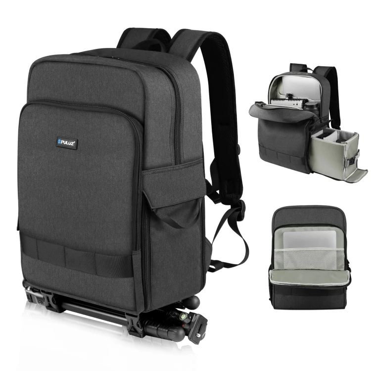 

high quality PULUZ Outdoor Portable Camera Dual Shoulders Backpack Laptop Bag