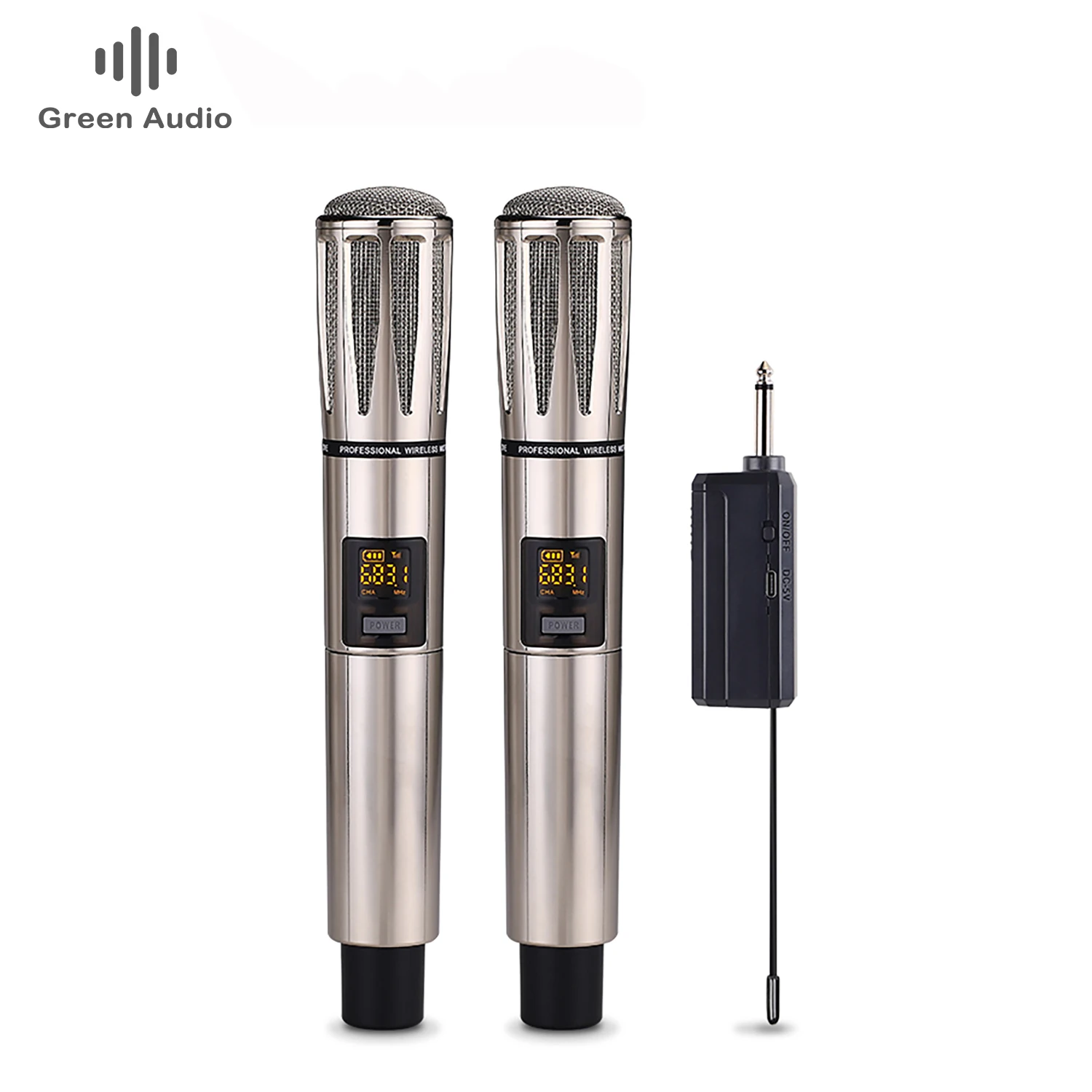 

GAW-E68B one-drive-two UHF professional wireless handheld karaoke universal microphone