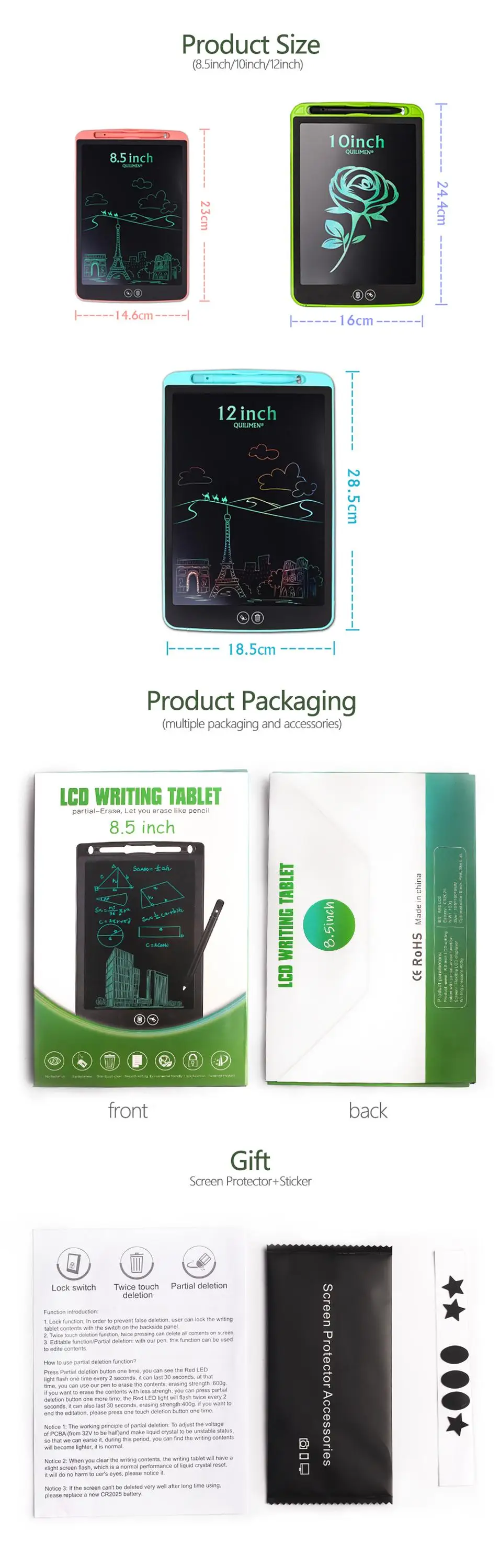 7-lcd writing tablet 