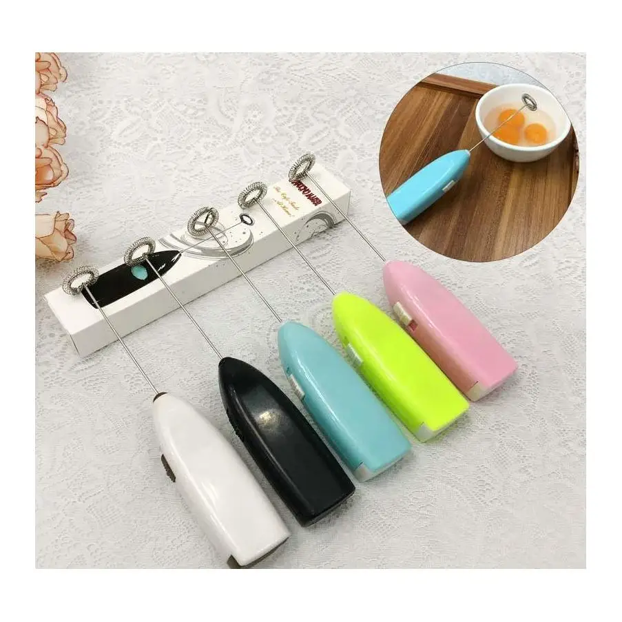 

Home Kitchen Whisk Frother Tools Handheld Electric Mixers 5 Colors Mini Coffee Milk Eggs Beaters Mixer Shaker Egg Beater Bh2206