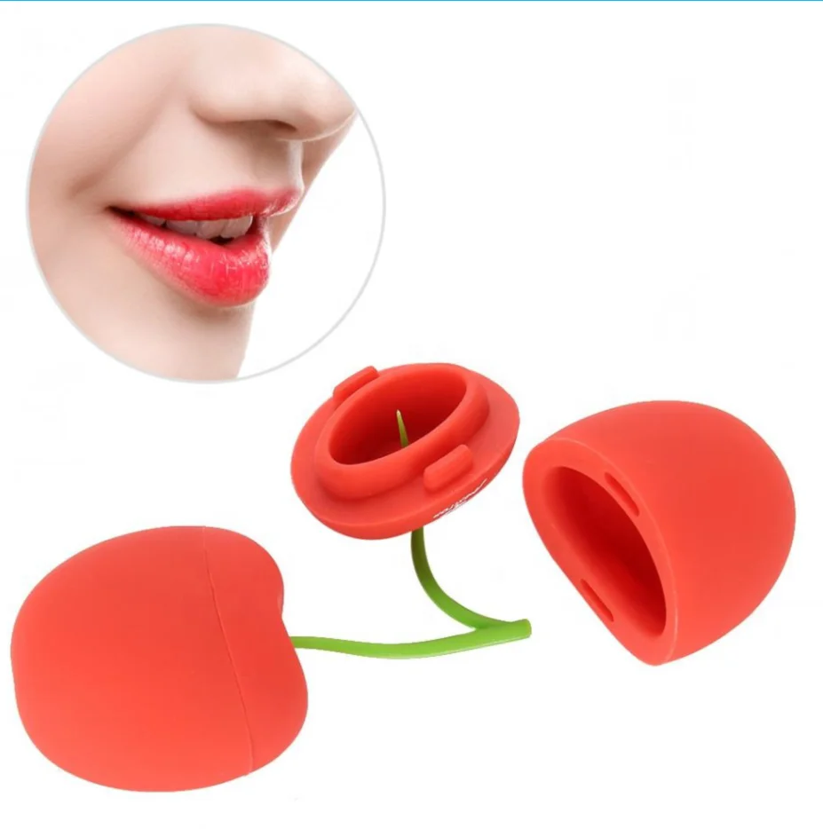 

New hot sale Silicone Lip Plumper Device Automatic Lip Plumper Electric Plumping Device Beauty Tool Bigger Thicker Lips, Cherry red