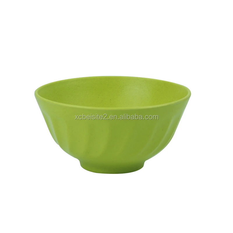 

Green Tableware Eco-friendly Biodegradable Renewable Bamboo Fiber Bowls with Kitchenware, Customized color