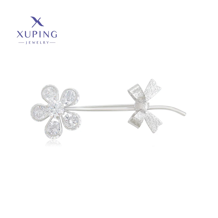 

brooches-144 xuping jewelry fashion elegant luxury platinum plated flower brooches