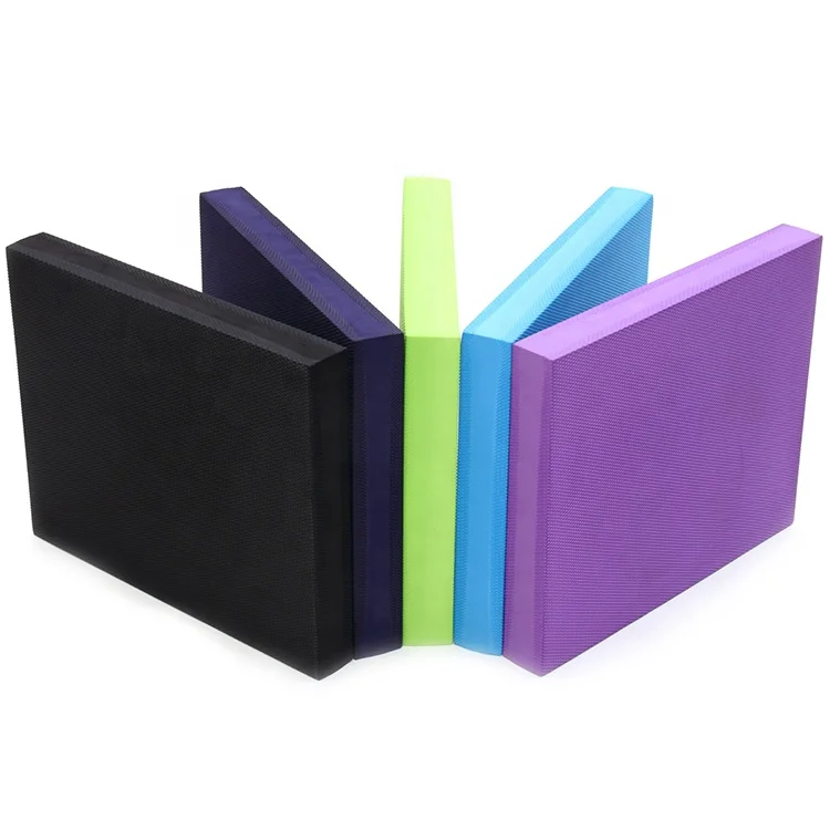 

Latest design promotional tpe balance pad fitness foam balance pad, Blue / dark blue / purple / black / green