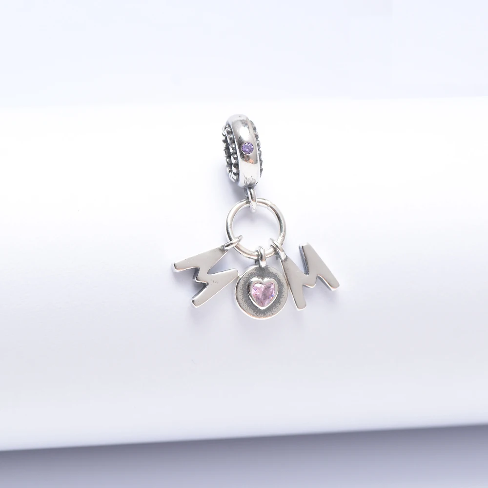 

MUM dangle charm Sterling Silver 925 love mum charms for bracelet making