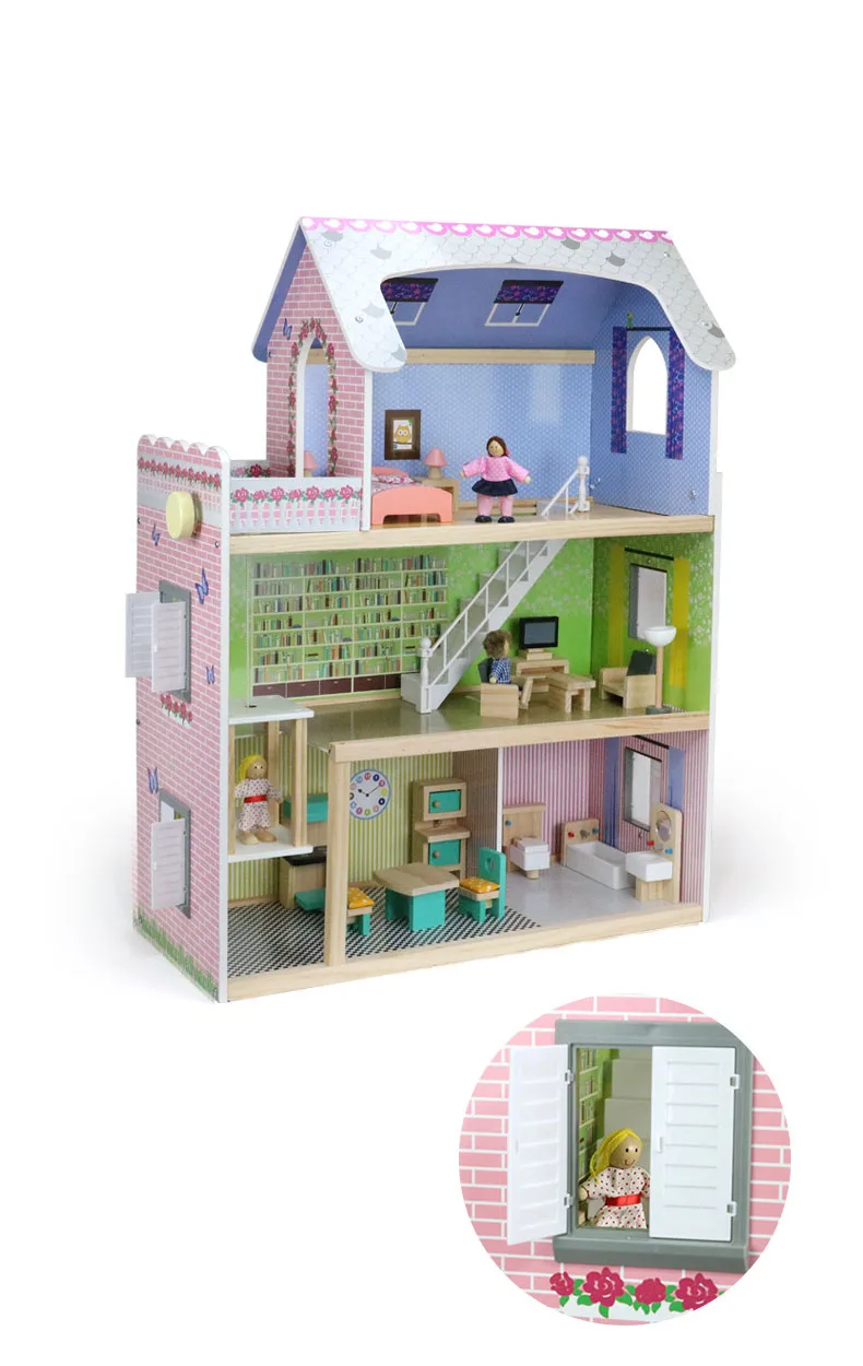 wooden dolls houses for toddlers
