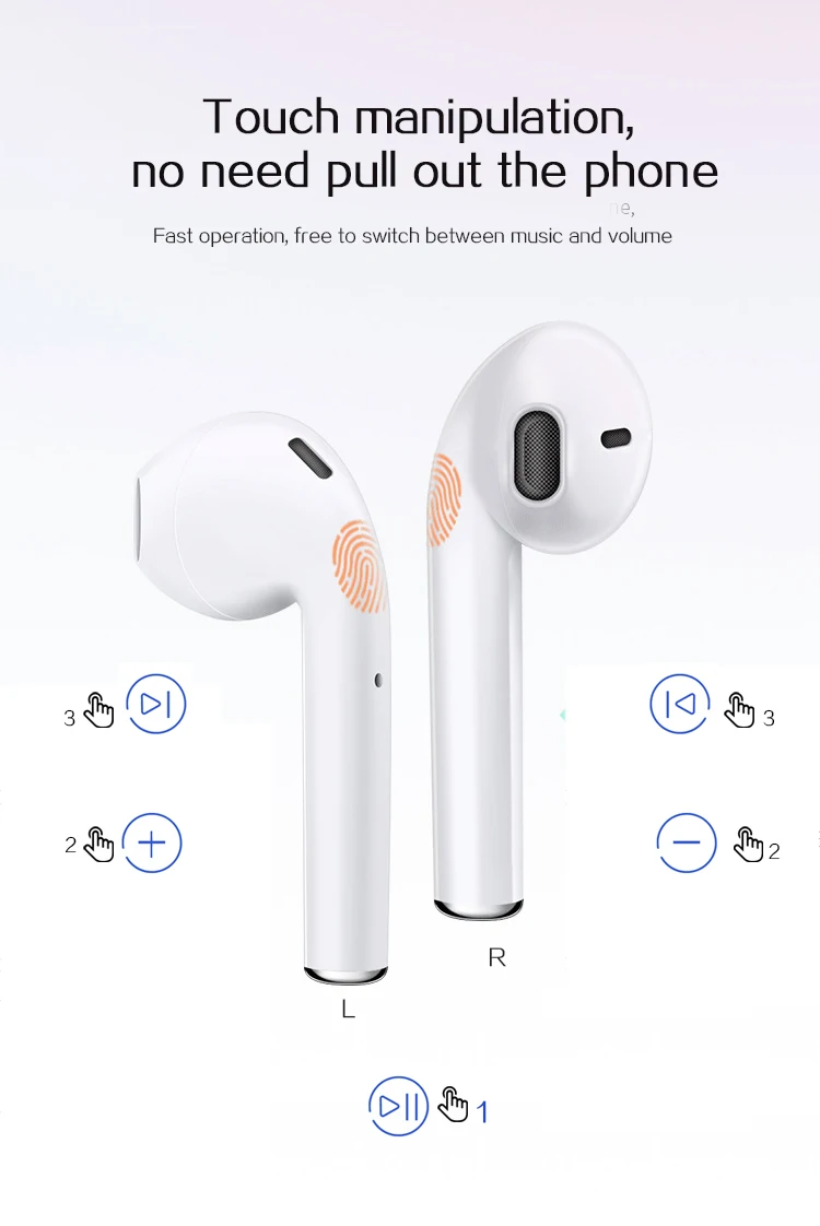 Freeshipping tws i11 bluetooth earbuds air poddings mini earphone auto pair touch control headphone with charging box - ANKUX.COM