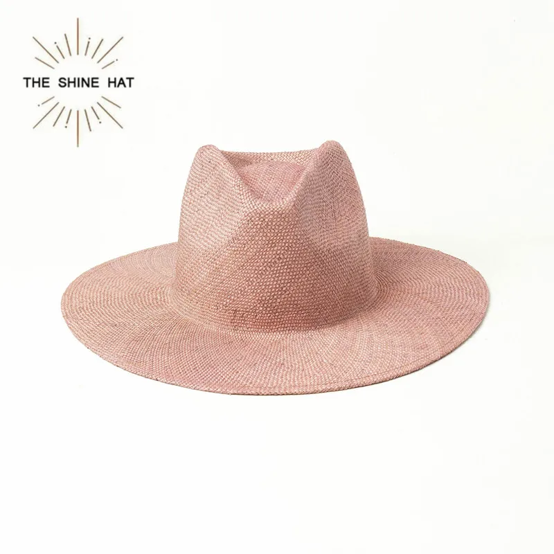 
2020 Free Wholesale Ventage Custom sun Sombreros lady women wide brim women men Panama straw hats 