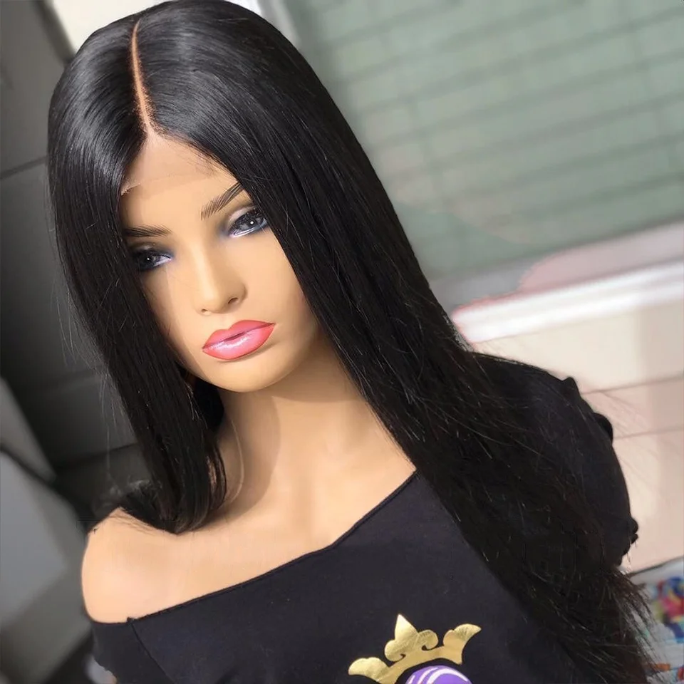 

Cheap Price Short Guangzhou Human Hair Wig 10inch-26inch Wholesale Mink Brazilian Natural Hair Wig 4x4 Closure Wigs, Color #1b;natural hair wig