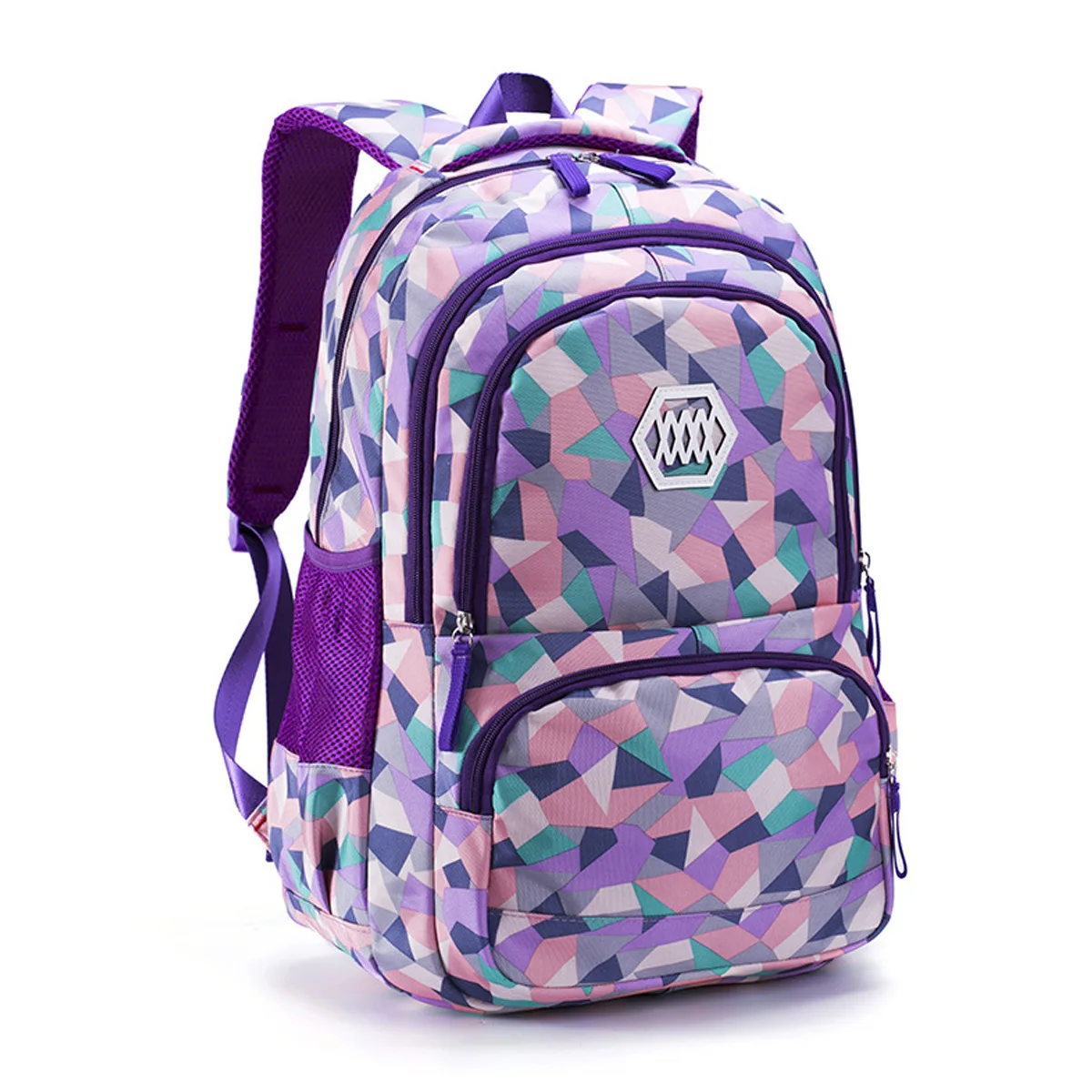 

Wholesale Mochila Geometric Fragments Bookbags College Laptop Girls Back bag School bags Backpack with teenage kids, Various colours
