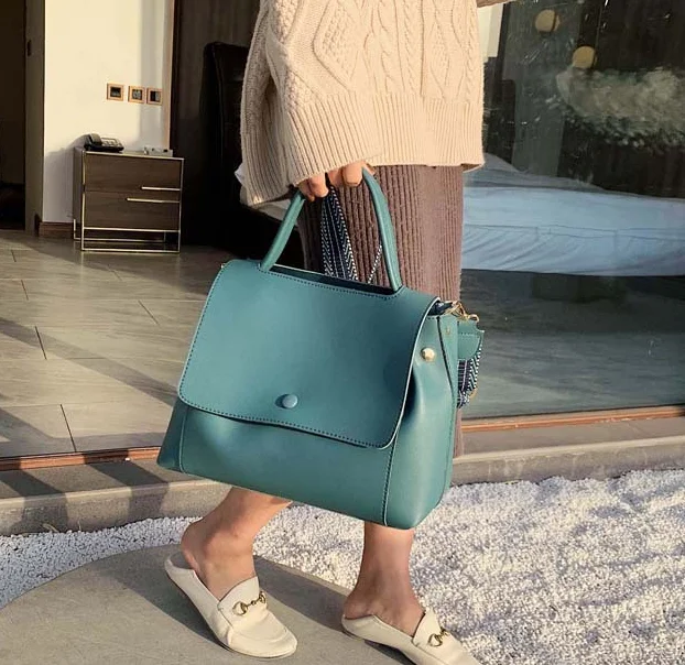 

2021 New Simple Shoulder Handbags for Women Soft PU Leather Designer Bags Stylish Tote Bag, Nature/customized color