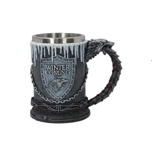 Image of Best Selling Products Unique Products 2019 Stainless Steel Stein Beer Mugs For Game of Thrones