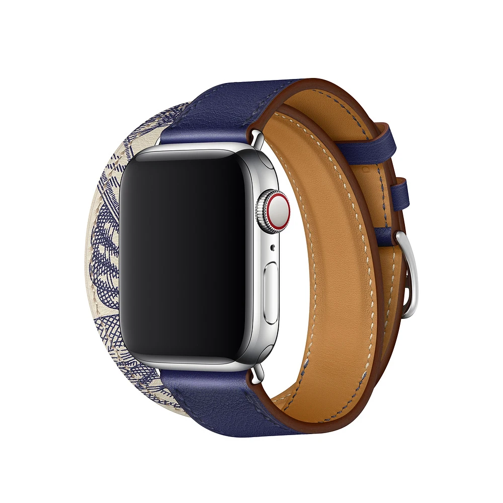 

ShanHai Series 5/4/3 Genuine Leather Strap For Apple Watch Band Single Tour Wristband Bracelet For iWatch leather loop 44/40mm, Multi-color optional or customized