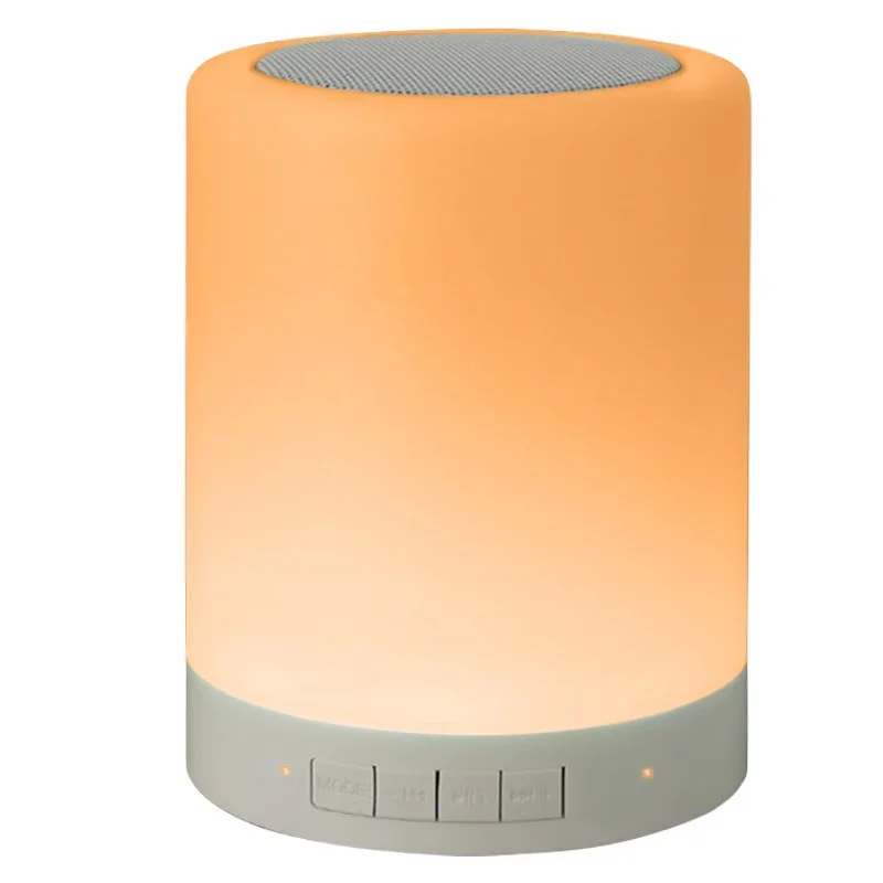 

CL-671 Wireless Speaker Touch Light Portable Smart Colorful Night Light with Karaoke Speaker LED Wireless speaker, White