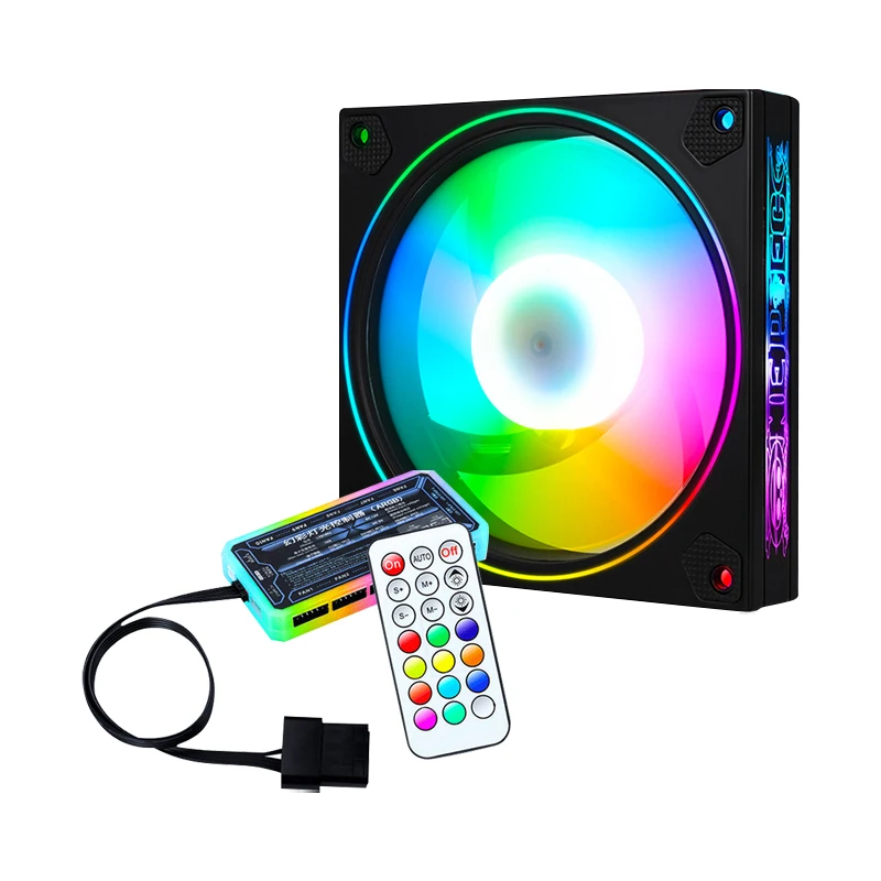 

OEM Factory Price Hot Sale 12V RGB Cooling Fans pc case fan 120mm, Customized color