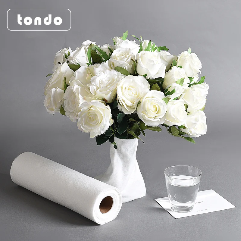 

Tondo New Arrival Florist Accessories Water Retaining Cotton Flower absorbent Cotton Roll For Flower Wrapping