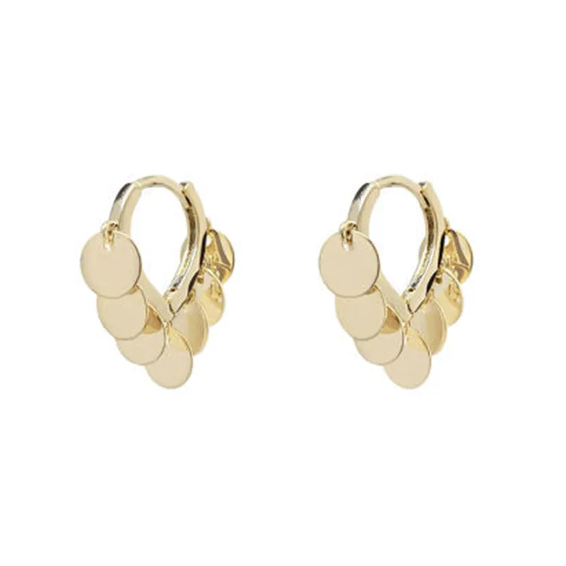 

JUHU 2021 New Earrings Female Temperament Niche Design Sense Advanced Ear Rings Retro Earrings